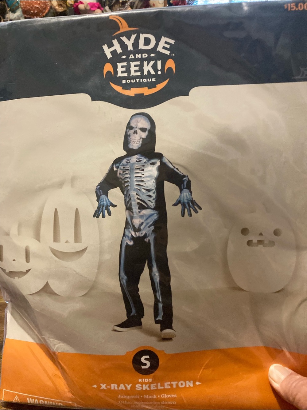 Hyde & Eek X-Ray skeleton kids costume